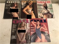 5 Vintage Adult Magazines