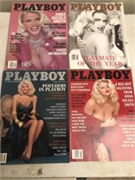 4 Anna Nicole Smith Playboy Magazines