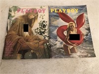 2 1972 Playboy Magazines