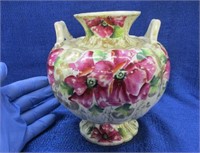 beautiful 2-handle vase (hand painted)