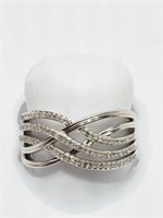19-MM $899 Sterling Silver Diamond Ring