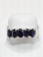 9-MM $400 Sterling Silver Sapphire Ring