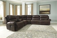 Ashley 931 Triple Reclining Sectional w' Console