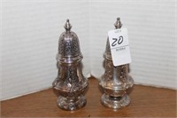 SILVER SALT AND PEPPER SHAKERS