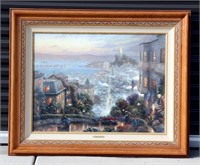 SF Lombard Street Canvas LE by Thomas Kinkade