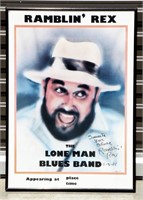 Ramblin' Rex Blues Band Framed Signed Playbill