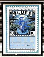 2005 Waterfront Blues Poster Framed & Signed