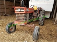 MF 180 gas tractor, 3300hrs.