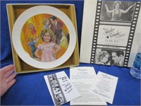 "shirley temple" collector plate - limited edition