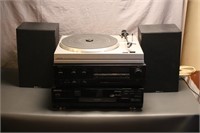 Sanyo Turntable, Nakamichi Receiver, Kenwood CD