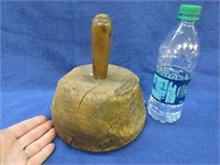 primitive 1800's wooden mallet