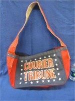 vintage "courier tribune" newpaper bag