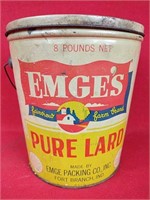 Vintage Emge's Pure Lard Can