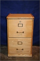 Two-drawer Wood File Cabinet