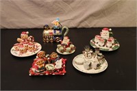 Miniature Christmas Tea Sets