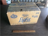 Hamm's Light Beer Case & Bottles - Bottles Empty