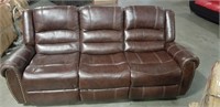 Couch Recliner Leather - Brown