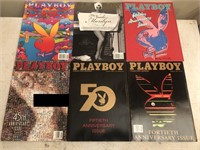 6 Collector Playboy Magazines