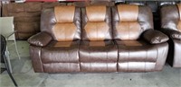 Couch Recliner - Brown and Tan