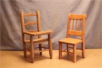 Doll Furniture - Tiny Chair and School Desk