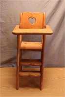 Doll Furniture - Wood High Chair