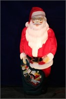 Vintage Plastic Light-up Santa