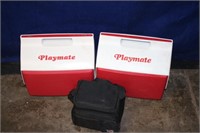2 PlayMate Coolers & a Six Pack Cooler