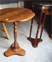 Small table or lamp stand, both newer style,