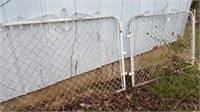 White Metal & Wire Garden Gates (2),