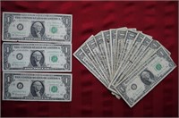 16 1963 Joseph Barr One Dollar Bill, Region 10