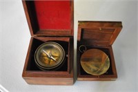 2- Antique Compasses