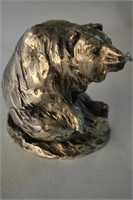 Antique Bronze Bear Sculpture