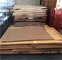 3 PALLETS UNASSEMBLED STORAGE BOXES