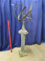 vintage armillary on stand (4ft tall) all metal