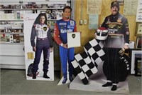 THREE RACING CARDBOARD CUTOUTS, DANICA PARTICK,