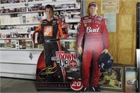 FOUR RACING CARDBOARD CUTOUTS, JEFF GORDON, TED