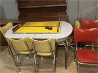 retro table with 6 chairs