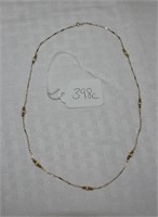 Necklace, 1.8dwt Stamped 14k (Chain only)