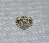 10ky .50ctw Diamond Fashion Ring - 3.4wt
