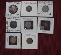 9 Coins - 1803 Half Cent / 1851 Large Cent / 1858