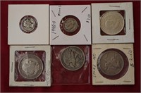 6 Coins - 1925 Stone Mountain Half Dollar / 1937