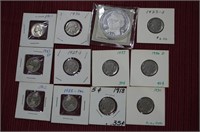 12 Coins - 7 Buffulo Nickles - 1918, 1923S,