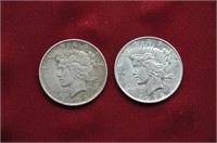 2 Peace Dollars, 1922 / 1923