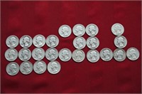 26 Pieces - 8 Quarters, D, 1956 thru 1963 / 1955P
