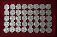 40 1964 Quarters, Philadelphia Mint