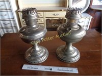 2 Aladdin Oil Lamps #9 & #11 - Antique