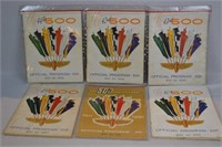 SIX VINTAGE INDIANAPOLIS 500 RACE PROGRAMS;