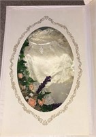 Preserved wedding dress, veil and bouquet