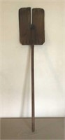 Antique wooden snow shovel