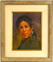 Robert Knudson oil on canvas portrait